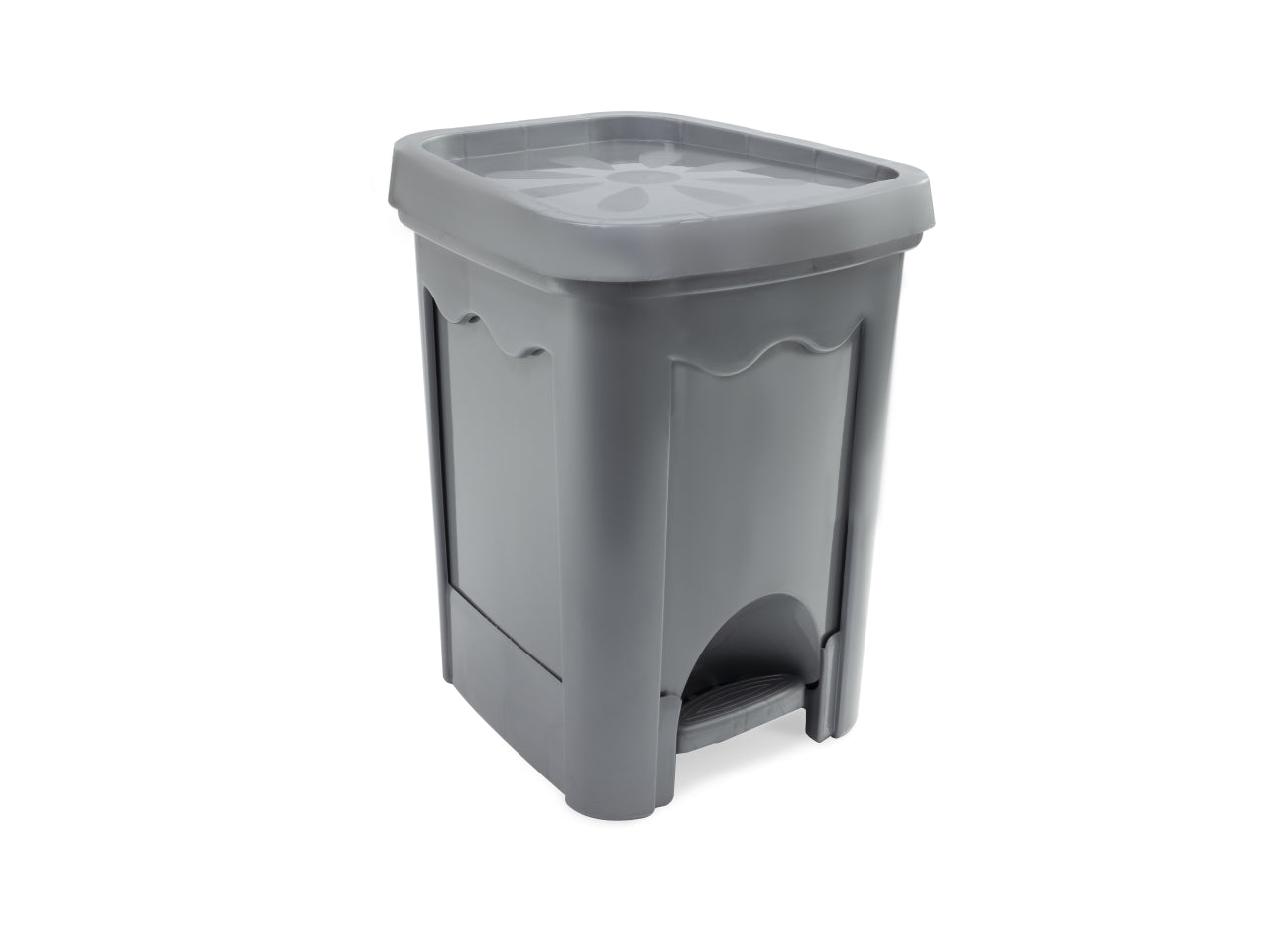 Eco pattumiera 16lt 7516 silver
