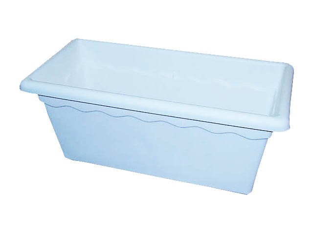 Fioriera vulcano bianca 80x39x34cm 5501