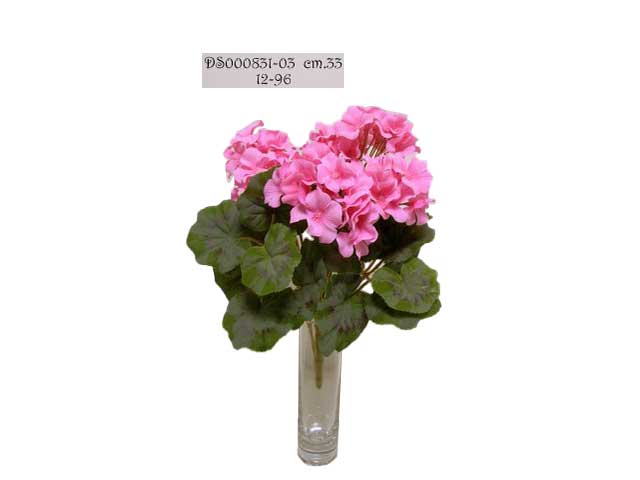 Mazzo di geranio colore rosa 33cm