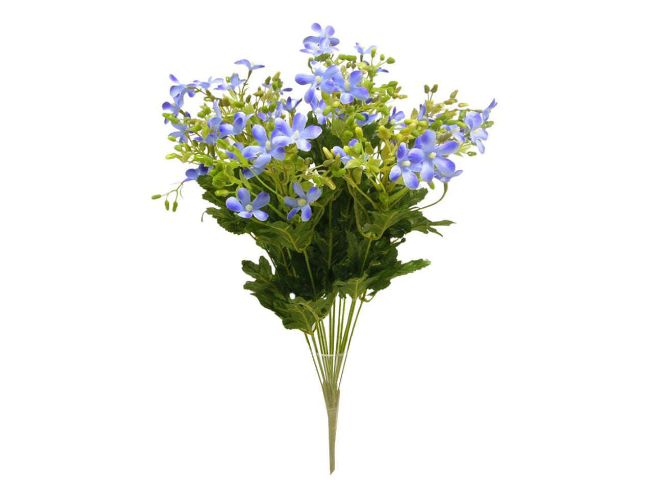 Mazzo di fiori selvatici misto x 13 48cm blu