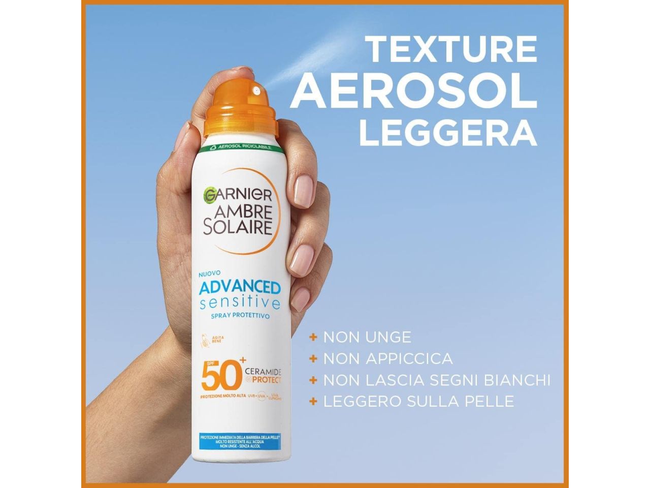 Ambra solaire ceramides spray aereosol spf50
