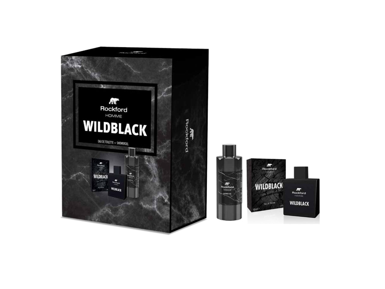 Rockford wildblack, confezione con edt 100ml + gel doccia 250ml