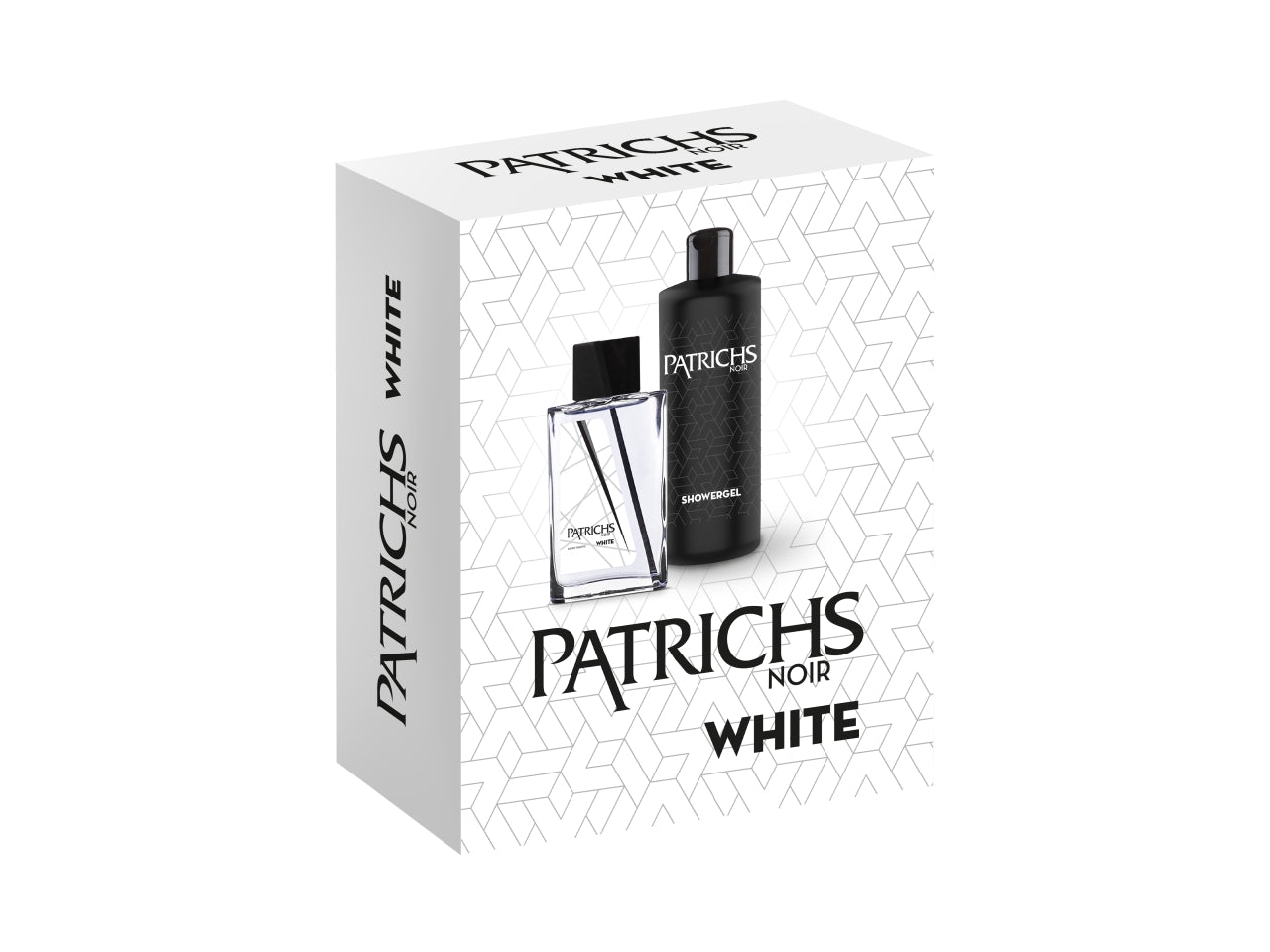 Patrichs white, confezione con edt 100ml + gel doccia 200ml