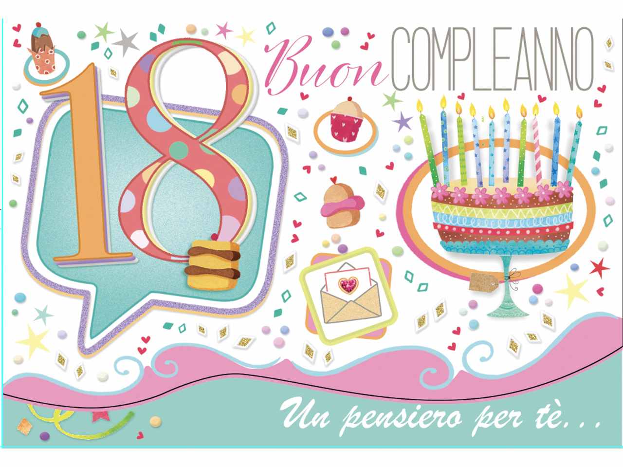 Biglietto buon compleanno portasoldi 18°