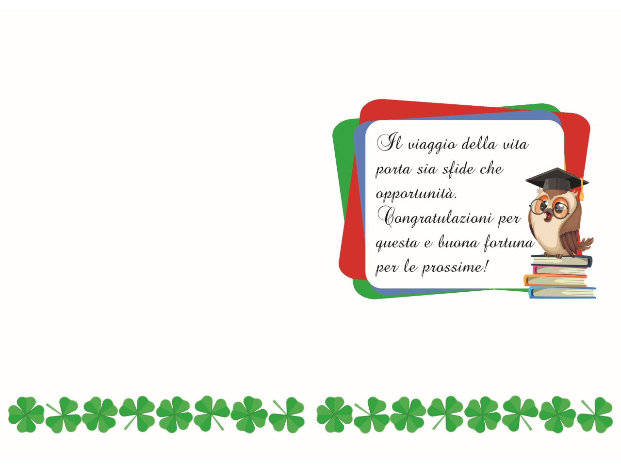 Biglietto laurea classica