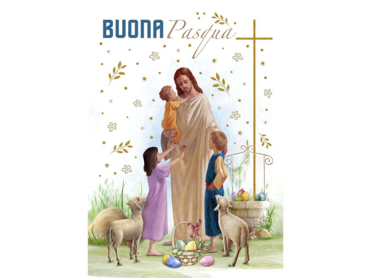 Biglietto pasqua sacra