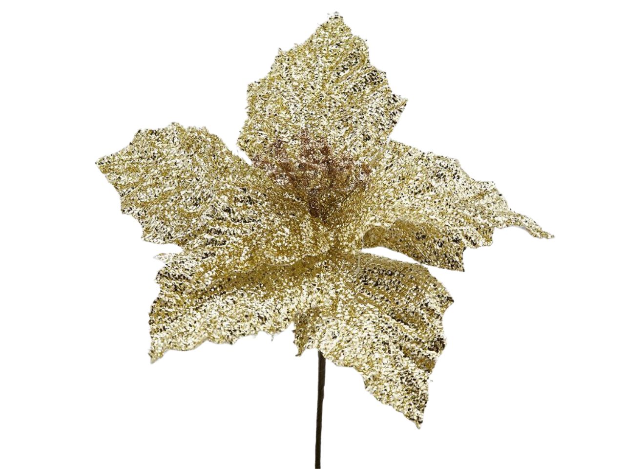 Stella di natale artificiale pick oro 26 cm - EDG