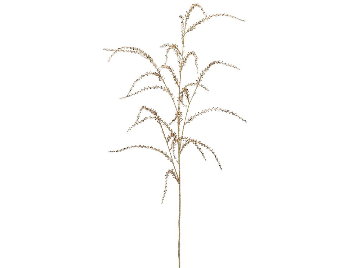 Ramo di amaranthus glitterato h.138cm maxi oro