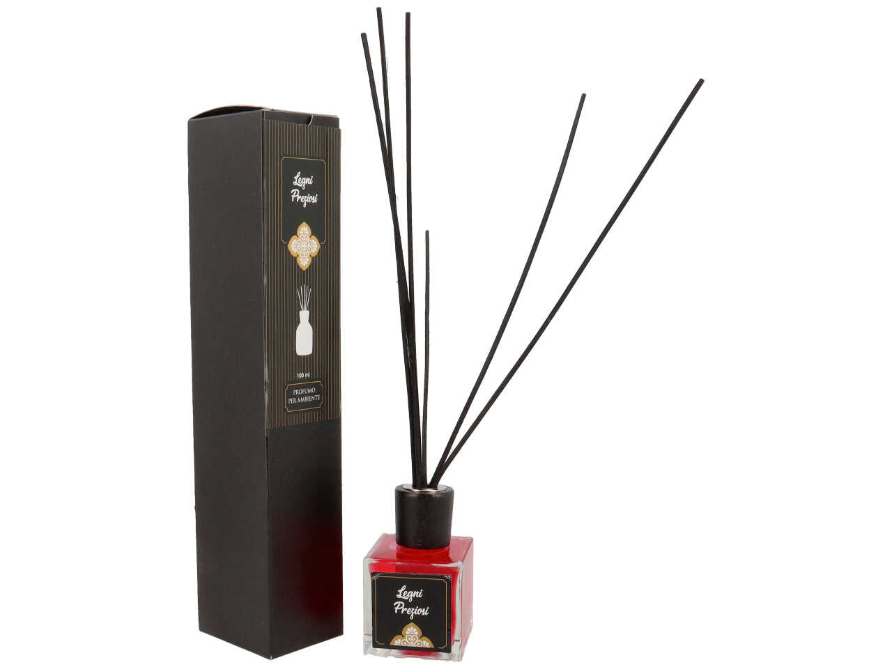 Profumatore per ambienti con bacchette 100ml legni preziosi