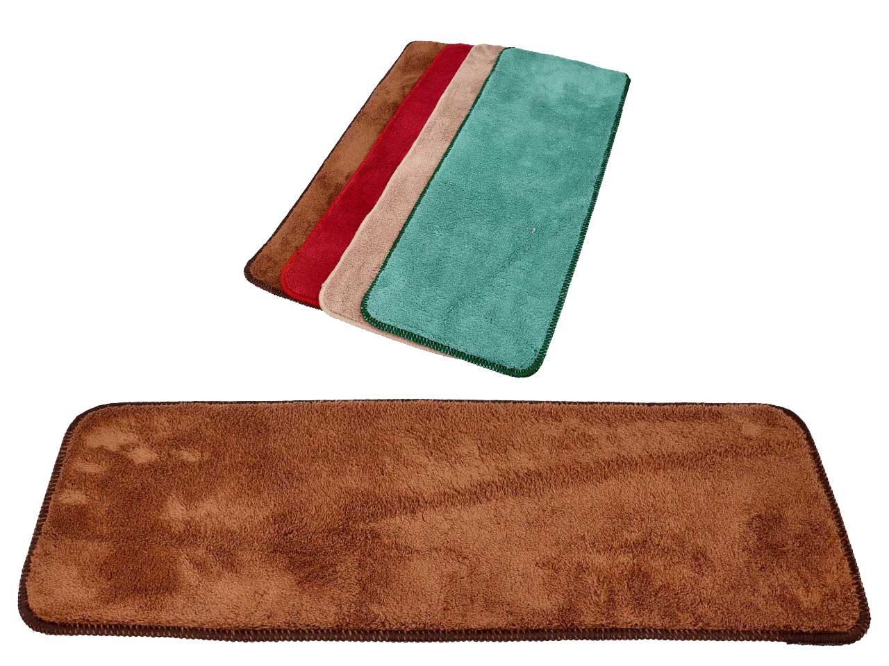 Tappeto genio ingresso in microfibra colori assortiti 27x65cm - EuronovitÃ