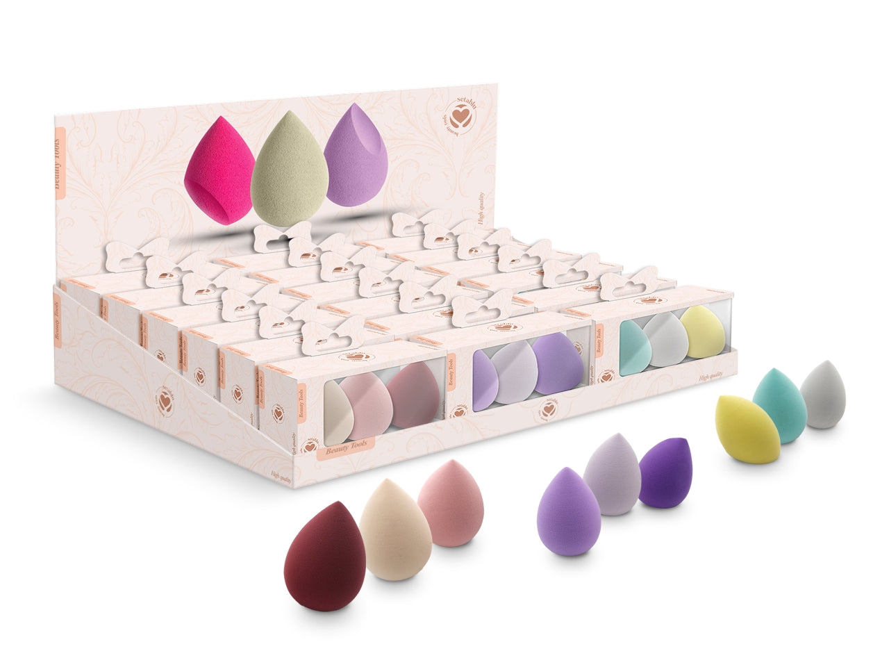 Spugnetta make up la confezione contiene 3 spugnette