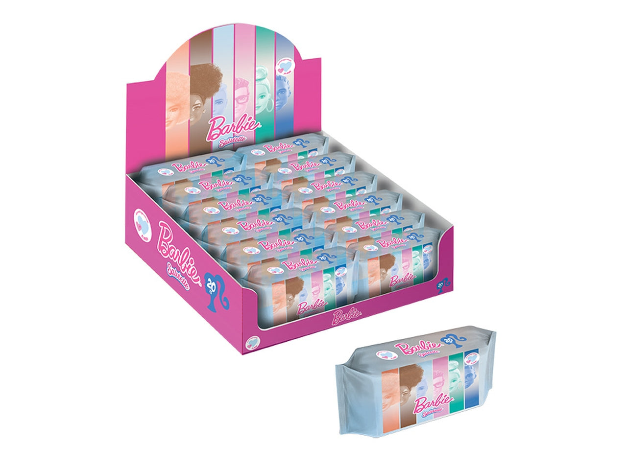 20 salviette barbie miele&camomilla