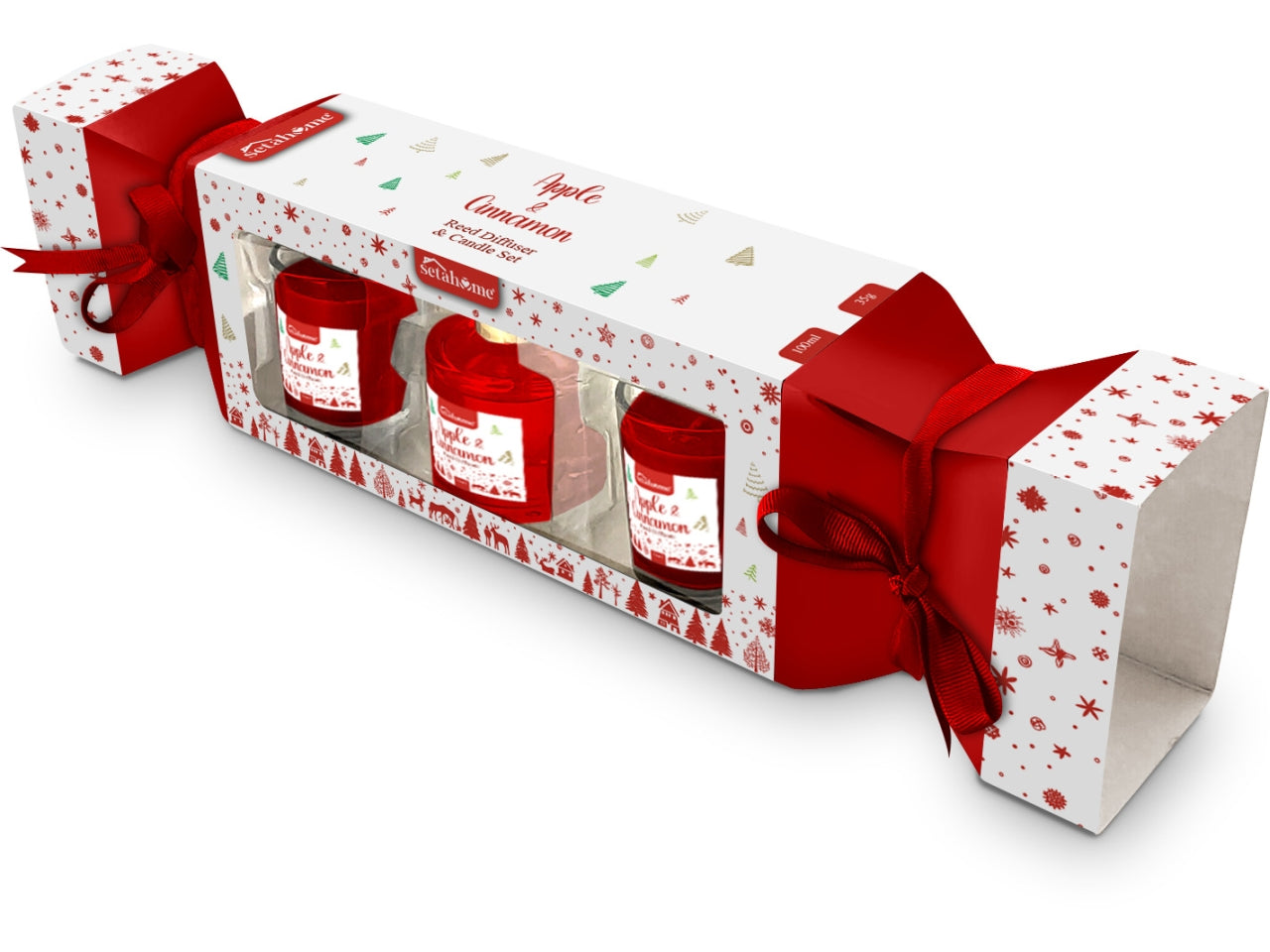 Candela 35gr con diffusore 50ml apple&cinnamon