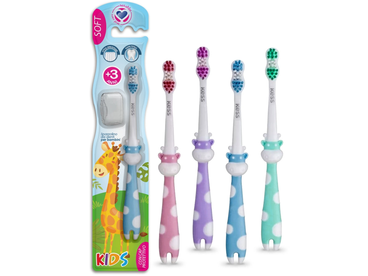 Spazzolino denti baby giraffa
