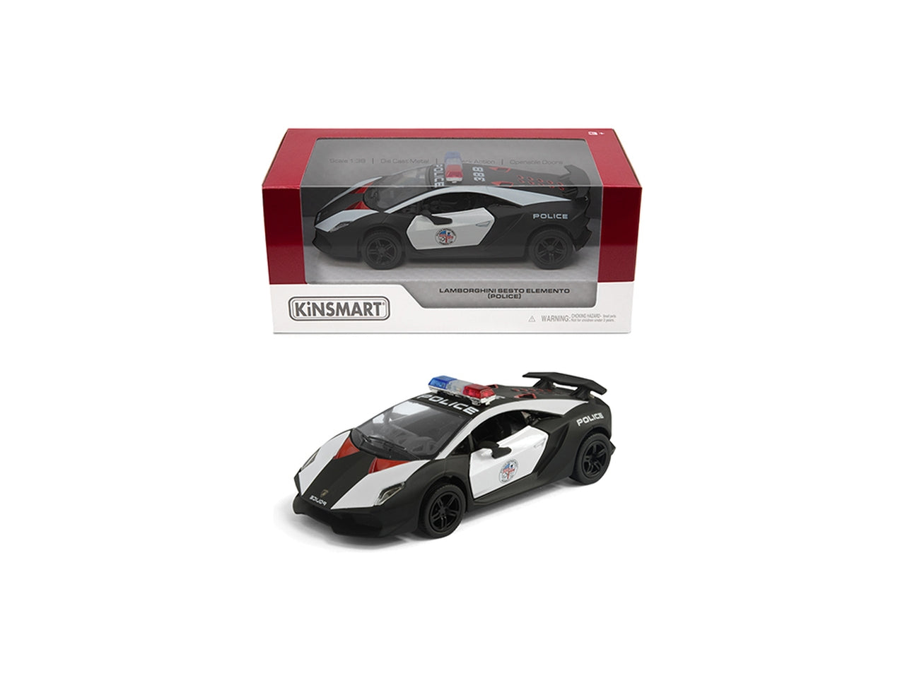 Auto in scala 1:38 lamborghini sesto elemento police