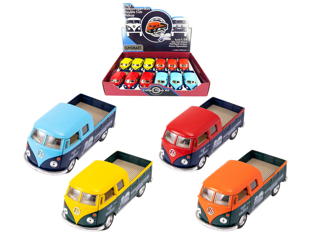 Vw bus d/cab pick-up die-cast 17917