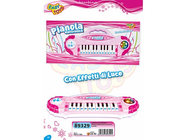 Pianola elettronica con luci