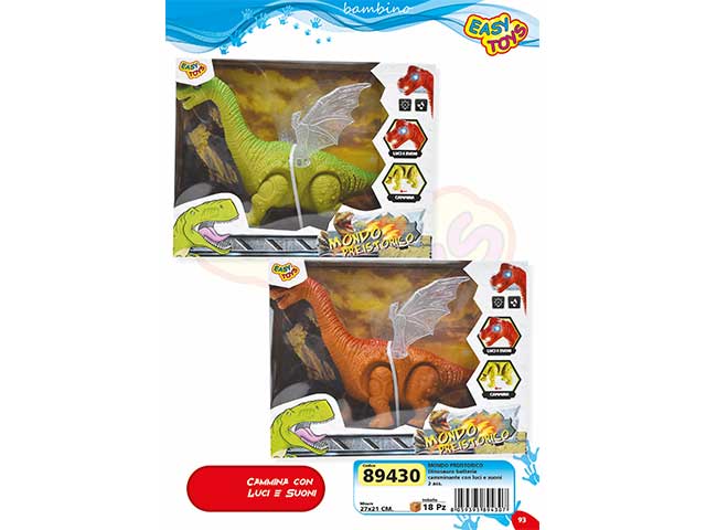 Dino camminante mondo preistorico