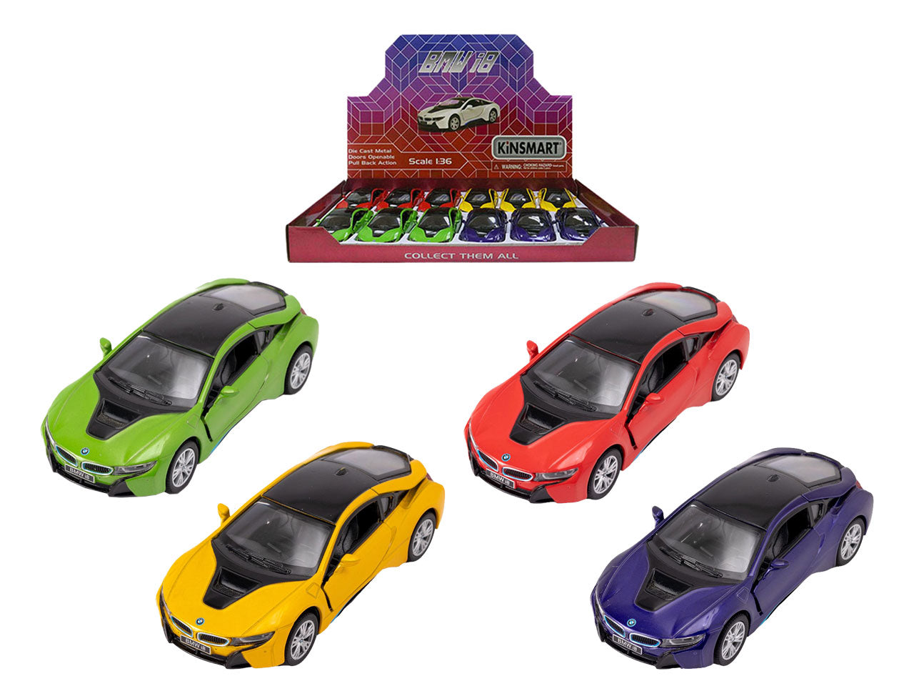 Auto bmw i8 scala die-cast 1:36 17984