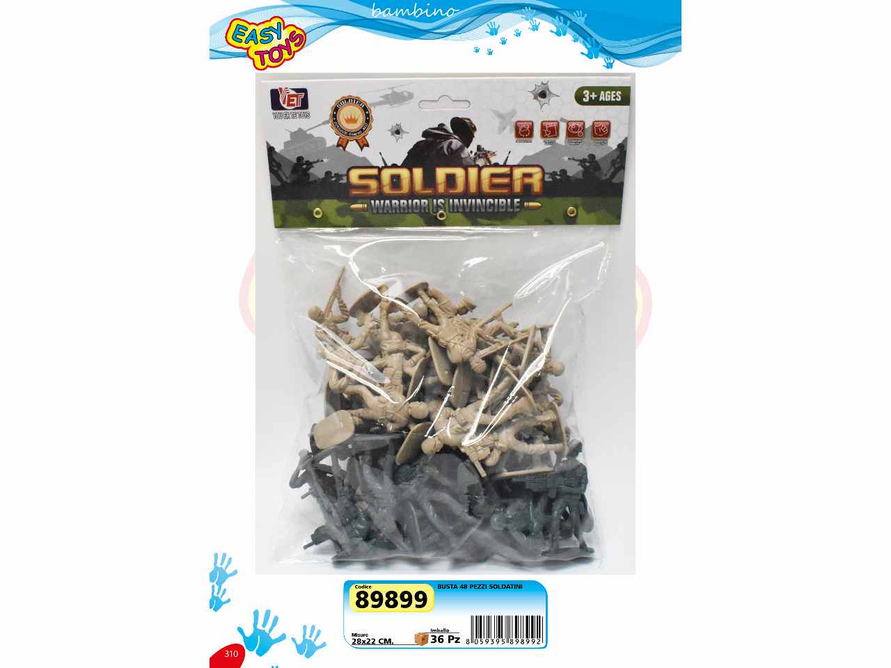 Busta 48 pezzi soldati 89899