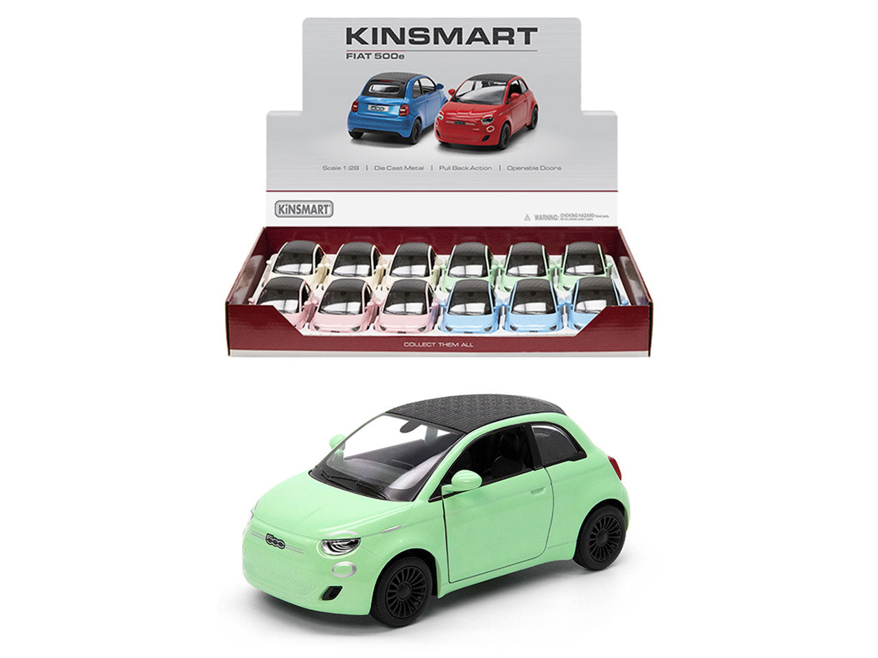 Auto fiat 500 pastel edition