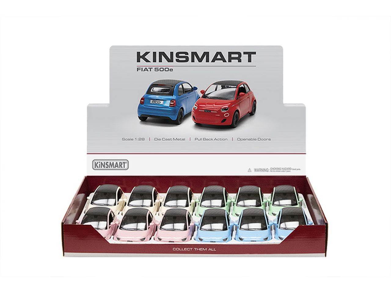 Auto fiat 500 pastel edition