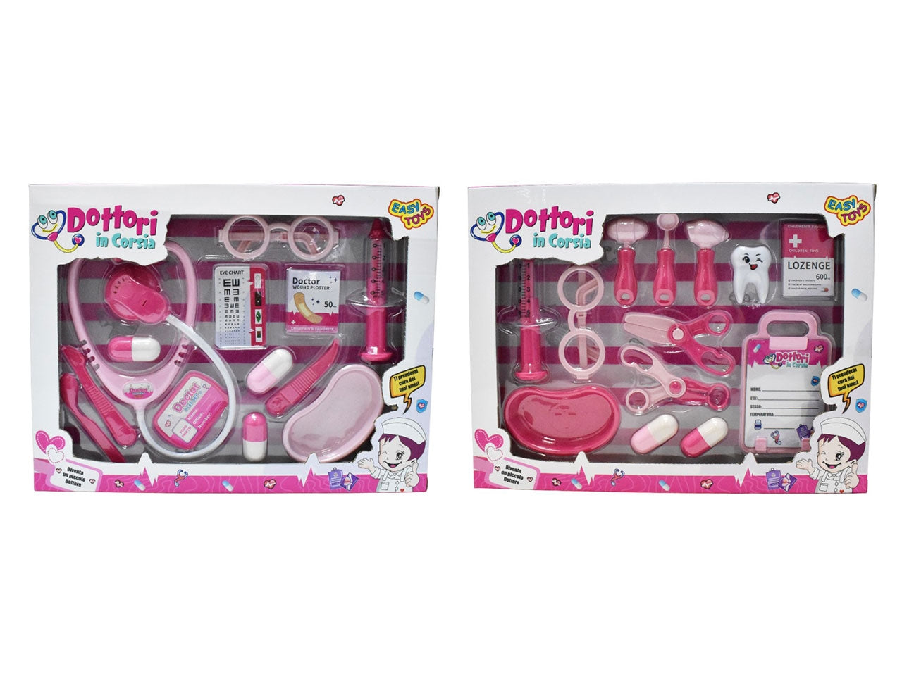 Set dottori in corsia in scatola