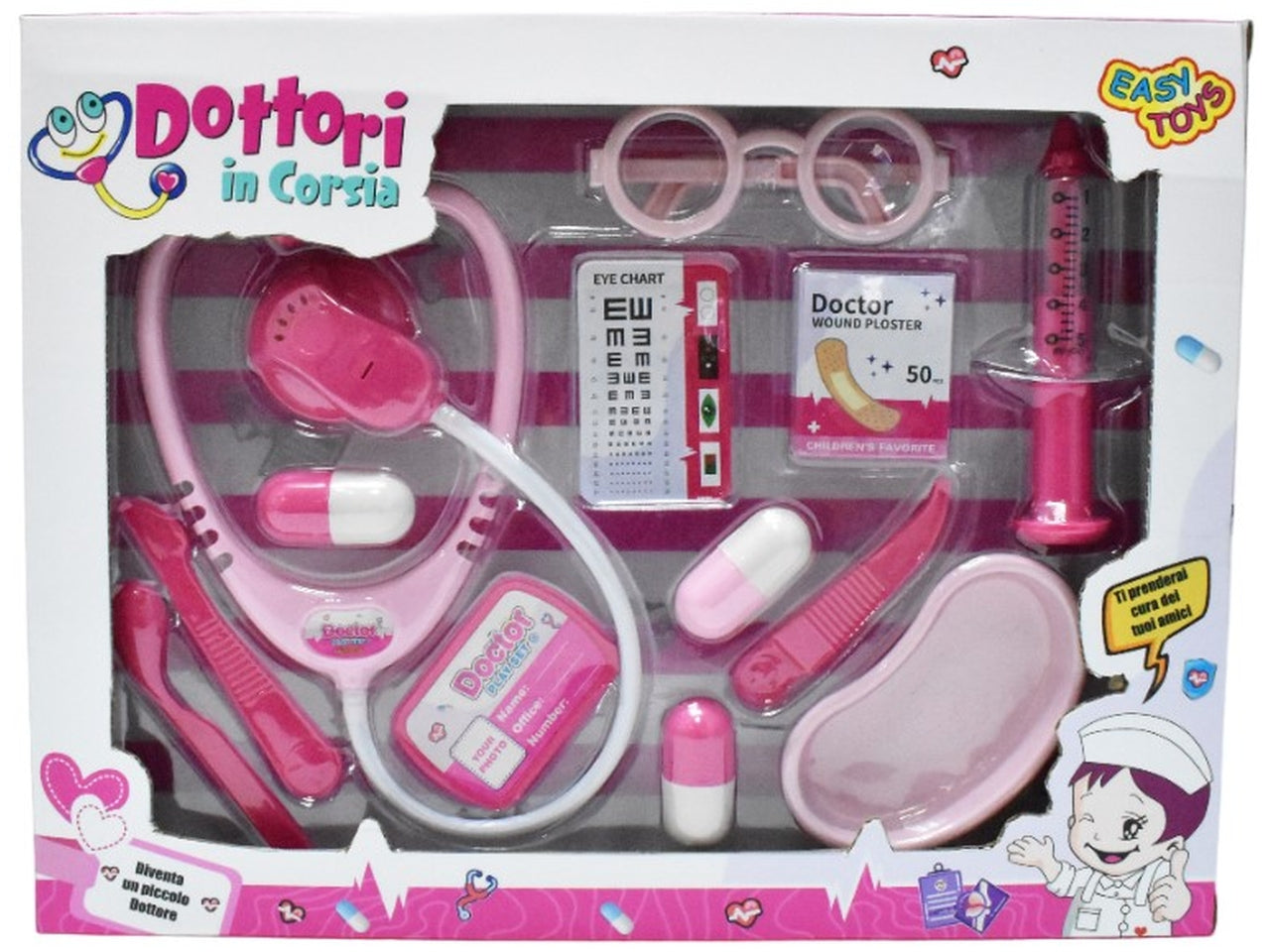 Gioco set dottori in corsia