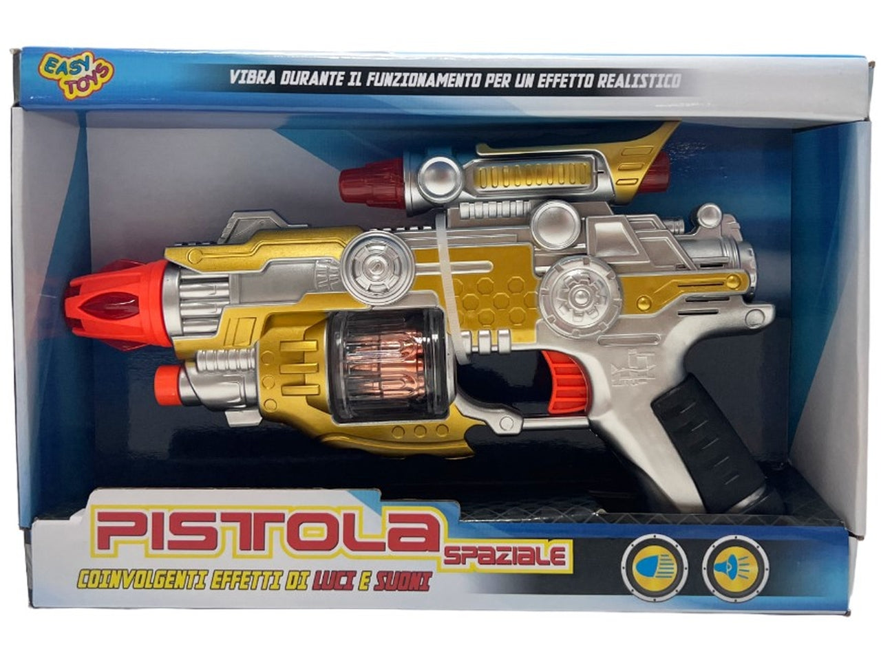 Pistola spaziale batteria luci e suoni