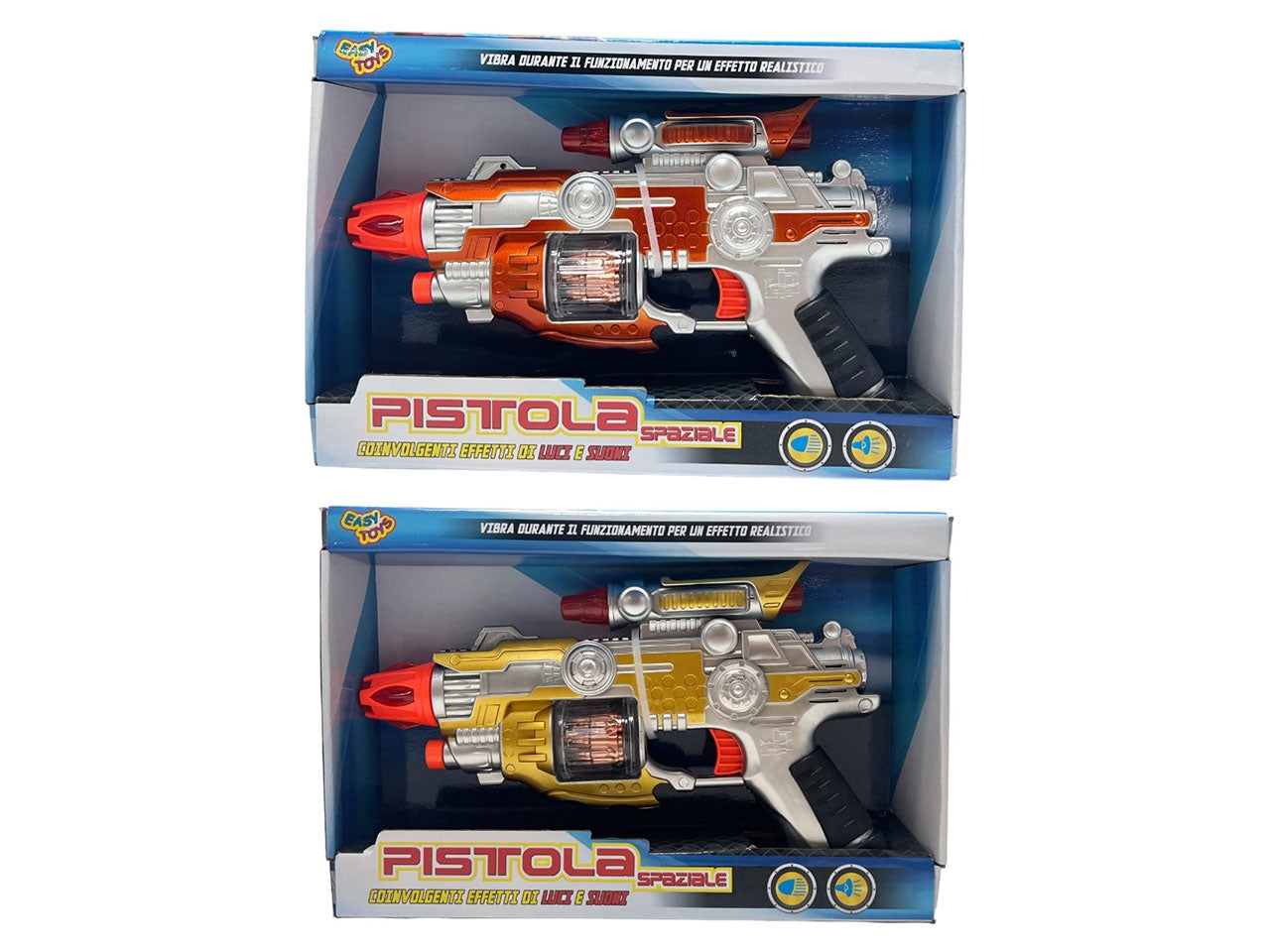 Pistola spaziale batteria luci e suoni