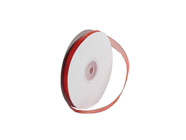 Nastro organza 10mm. 50mt.rosso e1011