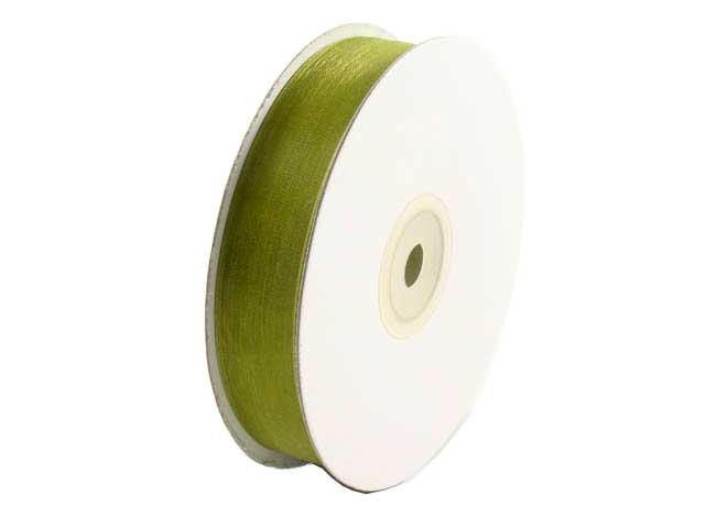 Nastro organza 20mm. 50mt. verde e2005