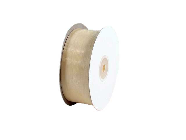 Nastro organza 40mm. 50mt. avorio e4002