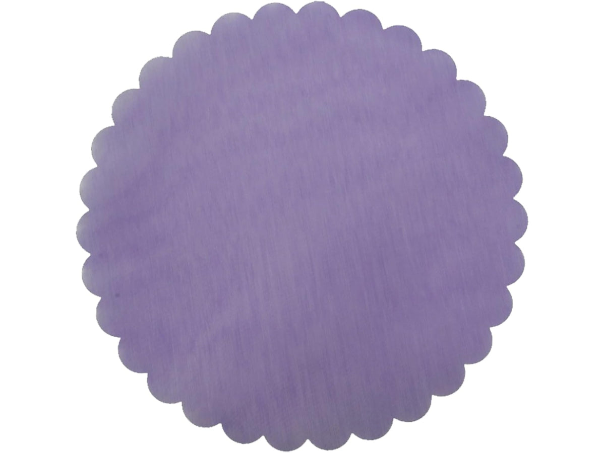 Velo fiore misura d.24cm colore lilla - la confezione comprende 50 veli