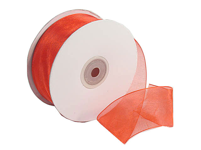 Nastro organza 40mm. 50mt. rosso e4011