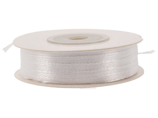 Doppio raso bianco 3mm 50mt. d0301