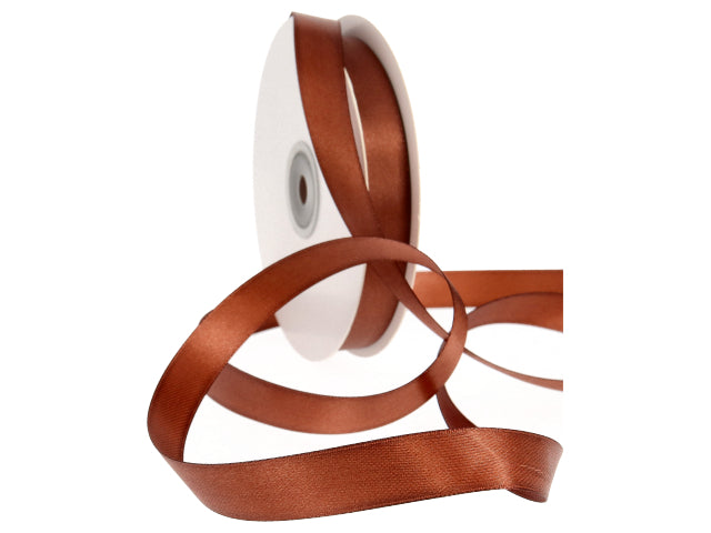 Doppio raso marrone scuro 15mm 50mt.d1505