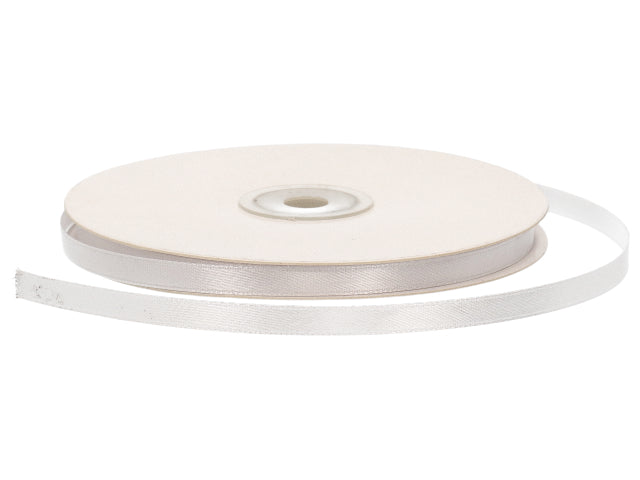 Doppio raso bianco 6mm 50mt. d0601