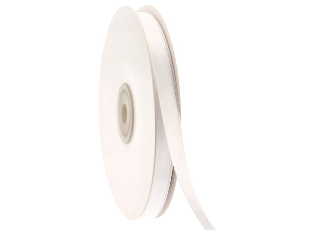 Doppio raso bianco 10mm. 50mt. d1001