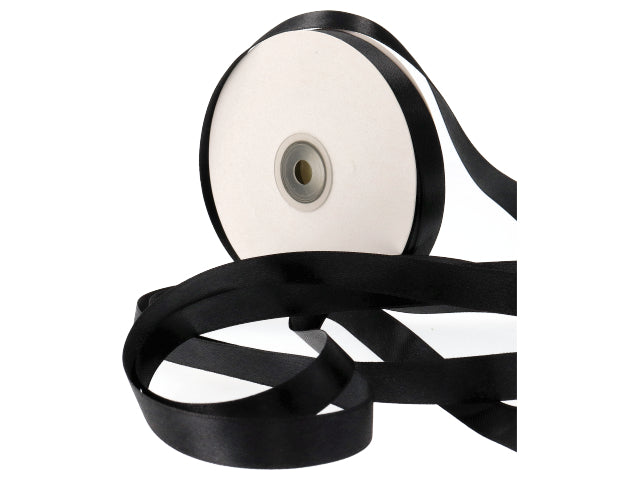 Doppio raso nero 15mm 50mt.d1530