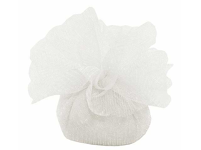 Sacchetto in poliestere bianco d. 25cm c2210
