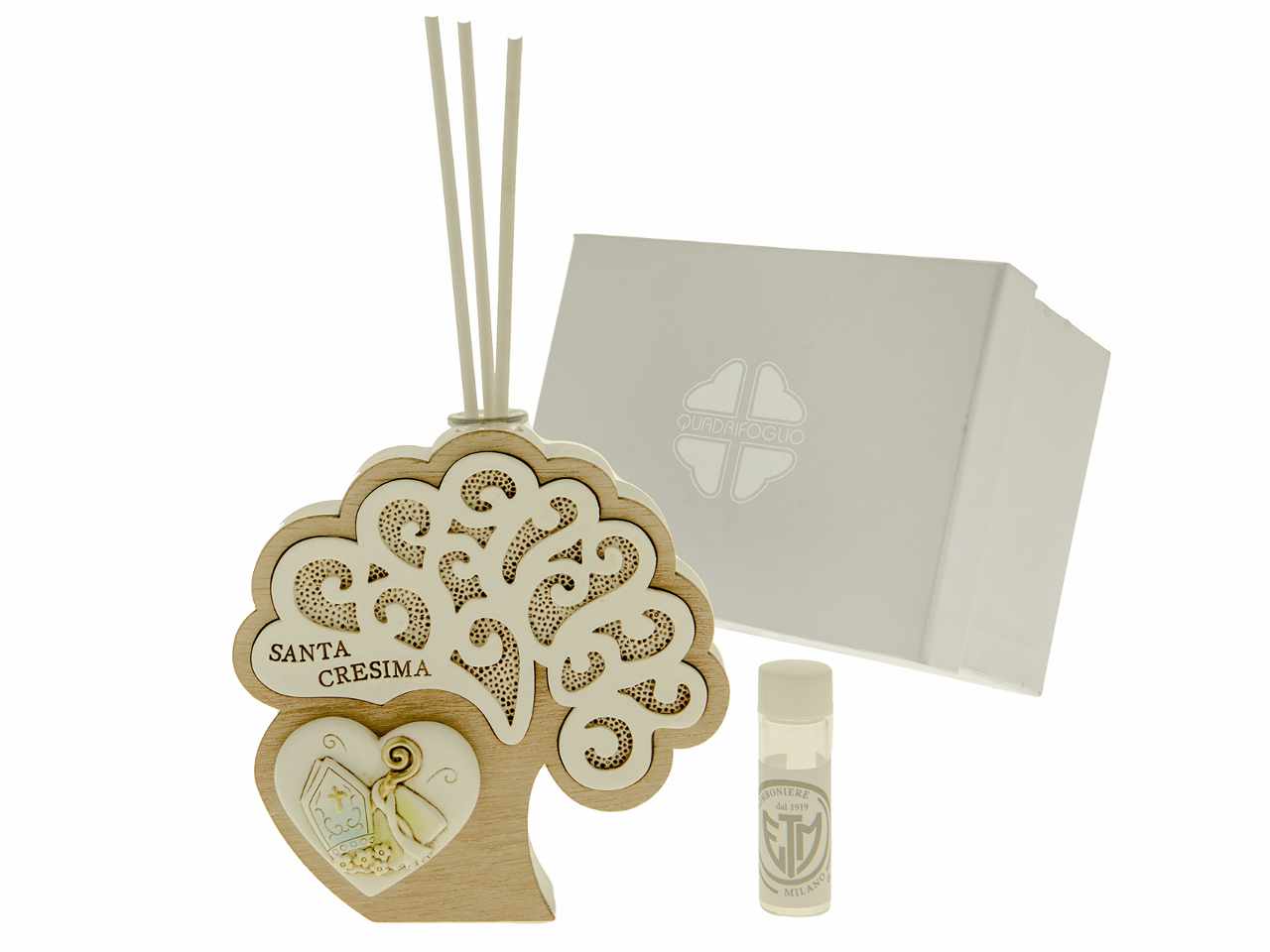 Diffusore nature per cresima 11cm con box