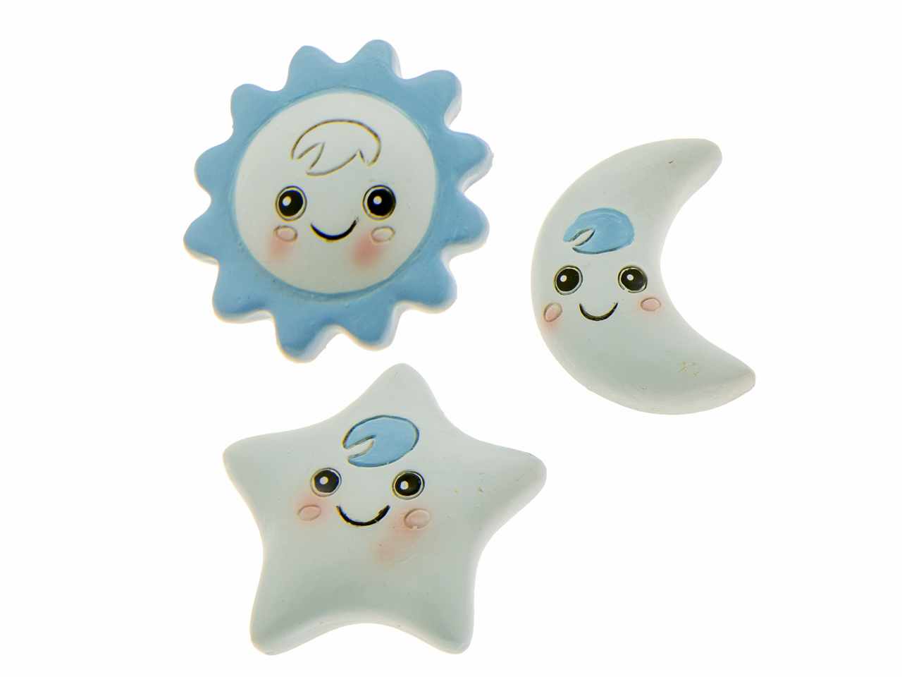 Magnete star colore cielo 3 assortimenti 4cm