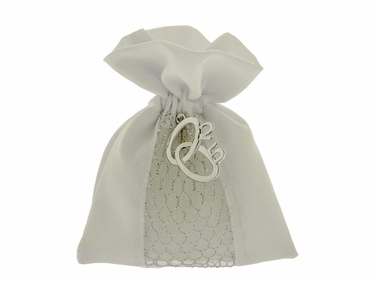 SACCHETTI BRILLUS COLORE SILVER 10X12CM