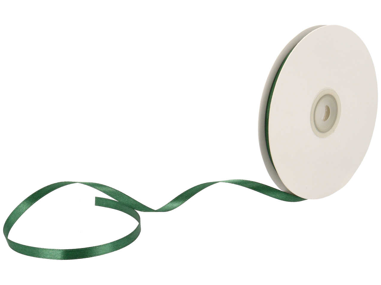 Nastro doppio raso verde smeraldo 6mmx50mt