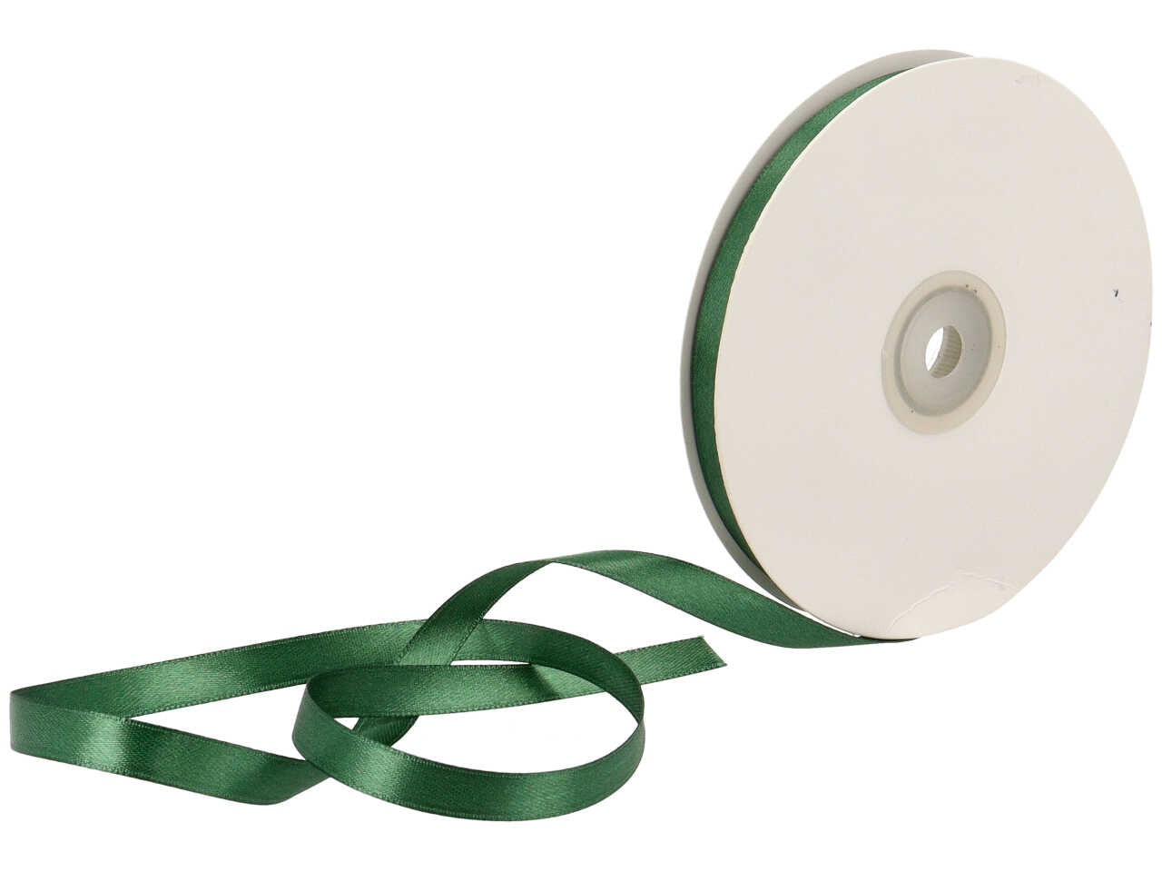 Nastro doppio raso verde smeraldo 10mmx50mt