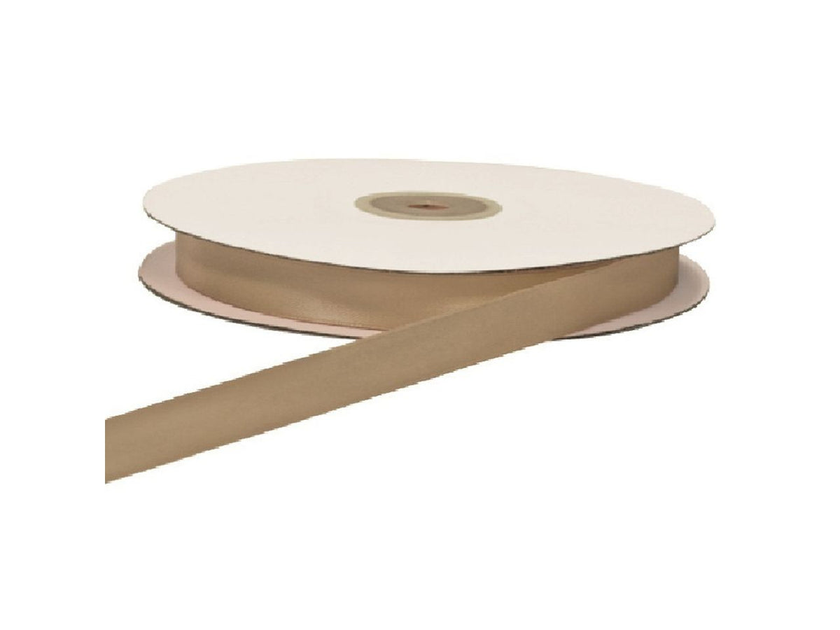 Nastro doppio raso colore tortora misura 6mmx50mt