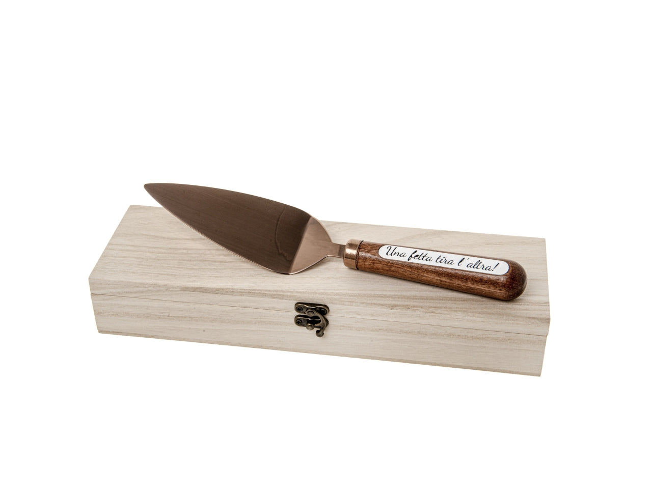 Bronze paletta misura 27cm in wood box