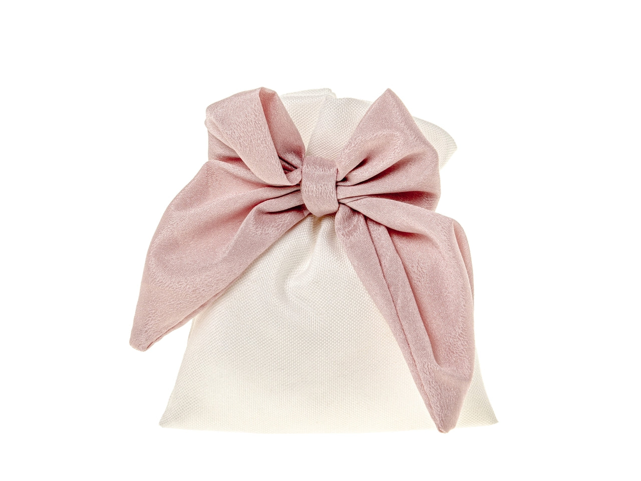 Brillo fiocco bag misura 10x12cm colore rosa antico