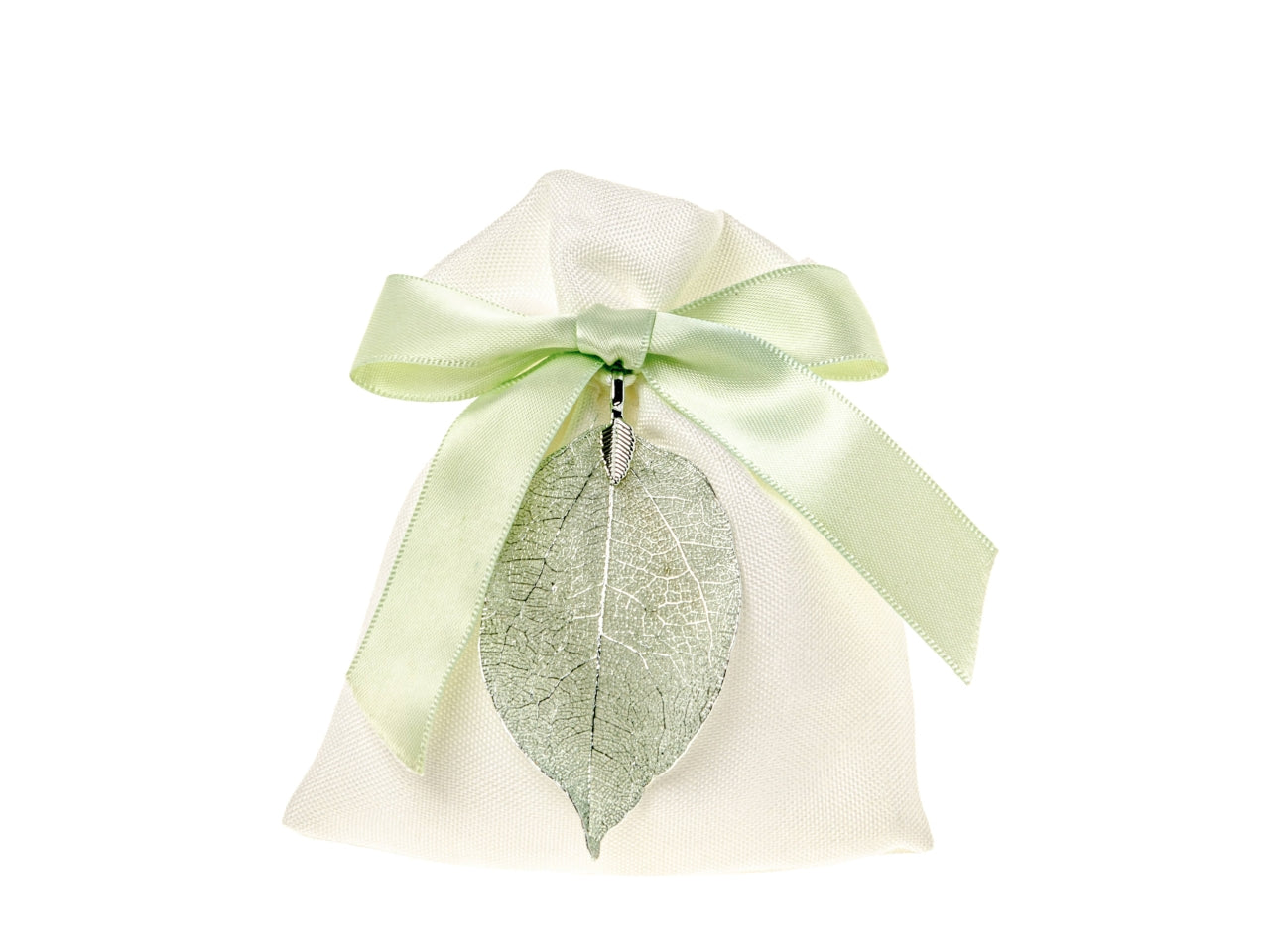 Foglia bag misura 10x12cm colore verde